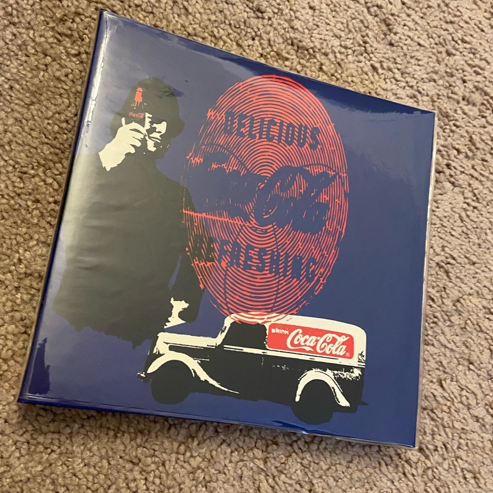 NIP Rare Great Britain photo album with Coca Cola logo on it & blank insets